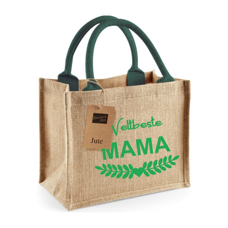 Jute Tasche Weltbeste Mama - Mellas Webshop