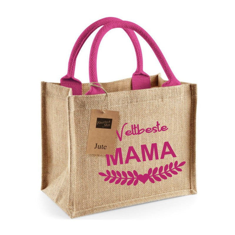 Jute Tasche Weltbeste Mama - Mellas Webshop